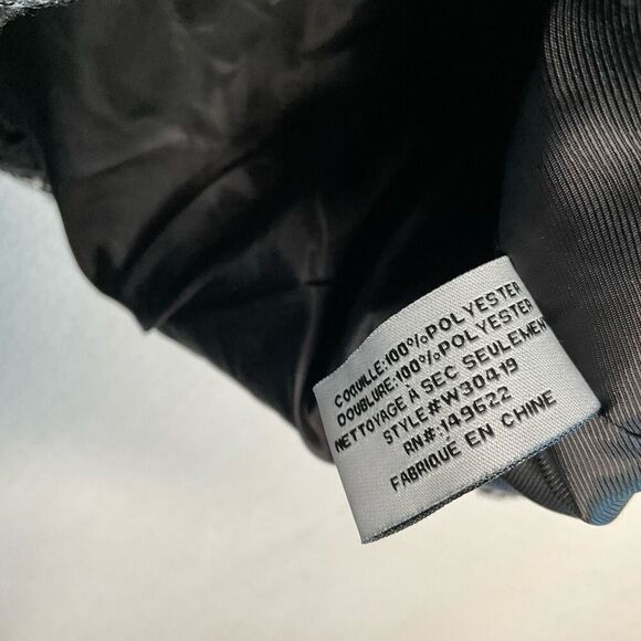 WALTER BAKER Kennedy Metallic Bouclé-Tweed Jacket 4 Buttons Blazer BlackSilver M - Picture 6 of 11